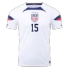 Men USA RAPINOE #15 Home Soccer Jersey Shirt 2022 - discountsoccer