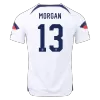 Men USA MORGAN #13 Home Soccer Jersey Shirt 2022 - discountsoccer