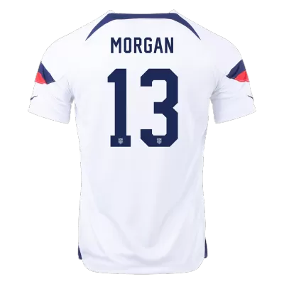 Men USA MORGAN #13 Home Soccer Jersey Shirt 2022 - discountsoccer