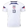 Men USA MORGAN #13 Home Soccer Jersey Shirt 2022 - discountsoccer