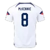 Men USA McKENNIE #8 Home Soccer Jersey Shirt 2022 - discountsoccer