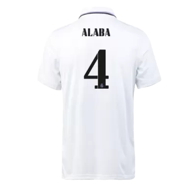 Men Real Madrid ALABA #4 Home Soccer Jersey Shirt 2022/23 - discountsoccer