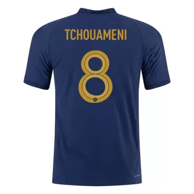 Men France TCHOUAMENI #8 Home Player Version Jersey World Cup 2022 - discountsoccer