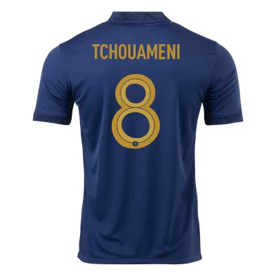 Men France TCHOUAMENI #8 Home Soccer Jersey Shirt 2022 - discountsoccer