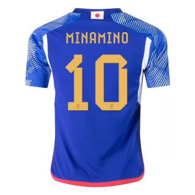 Men Japan MINAMINO #10 Home Soccer Jersey Shirt 2022 - discountsoccer