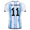 Men Argentina DI MARIA #11 Home Soccer Jersey Shirt 2022 - discountsoccer