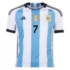 Men Argentina DE PAUL #7 Home Soccer Jersey Shirt 2022 - discountsoccer