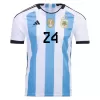 Men Argentina E. FERNANDEZ #24 Home Soccer Jersey Shirt 2022 - discountsoccer