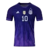 Men Argentina Messi #10 Away Player Version Jersey World Cup 2022 - Champion - discountsoccer