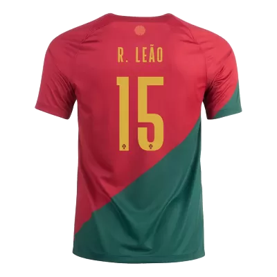 Men Portugal R. LEÃO #15 Home Soccer Jersey Shirt 2022 - discountsoccer