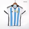 Kids Argentina Home Soccer Jersey Kit (Jersey+Shorts) 2022 - discountsoccer