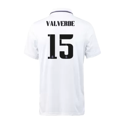 Men Real Madrid VALVERDE #15 Home Soccer Jersey Shirt 2022/23 - discountsoccer