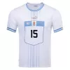 Men Uruguay F. VALVERDE #15 Away Soccer Jersey Shirt 2022 - discountsoccer