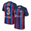 Men Barcelona PIQUÉ #3 Home Soccer Jersey Shirt 2022/23 - discountsoccer