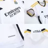 Kids Real Madrid Home Soccer Jersey Whole Kit (Jersey+Shorts+Socks) 2023/24 - discountsoccer