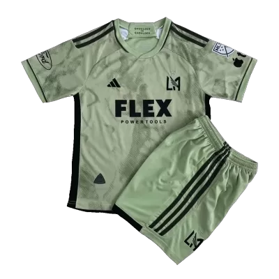 Kids Los Angeles FC Away Soccer Jersey Kit (Jersey+Shorts) 2023 - discountsoccer