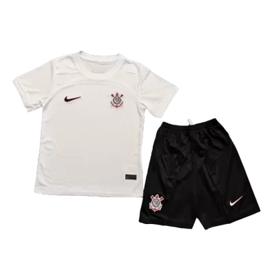 Kids Corinthians Home Soccer Jersey Kit (Jersey+Shorts) 2023/24 - discountsoccer