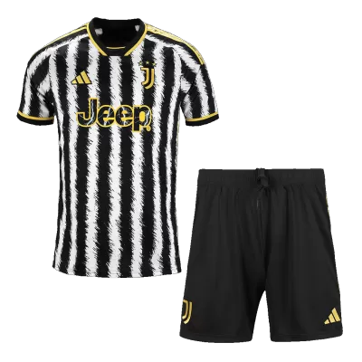 Men Juventus Home Soccer Jersey Kit (Jersey+Shorts) 2023/24 - discountsoccer