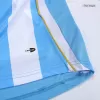 Men Argentina Retro Jerseys Home Long Sleeve Soccer Jersey 2006 - discountsoccer