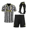 Kids Juventus Home Soccer Jersey Whole Kit (Jersey+Shorts+Socks) 2023/24 - discountsoccer