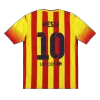 Men Barcelona MESSI #10 Retro Jerseys Away Soccer Jersey 2013/14 - discountsoccer