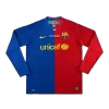 Men Barcelona MESSI #10 Retro Jerseys Home Long Sleeve Soccer Jersey 2008/09 - discountsoccer