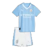 Kids Manchester City Home Soccer Jersey Kit (Jersey+Shorts) 2023/24 - discountsoccer