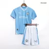 Kids Manchester City Home Soccer Jersey Kit (Jersey+Shorts) 2023/24 - discountsoccer