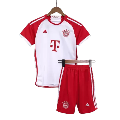 Kids Bayern Munich Home Soccer Jersey Kit (Jersey+Shorts) 2023/24 - discountsoccer