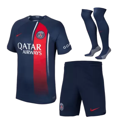 Men PSG Home Soccer Jersey Whole Kit (Jersey+Shorts+Socks) 2023/24 - discountsoccer