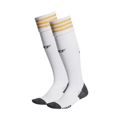 Kids Real Madrid Home Soccer Socks 2023/24 - discountsoccer