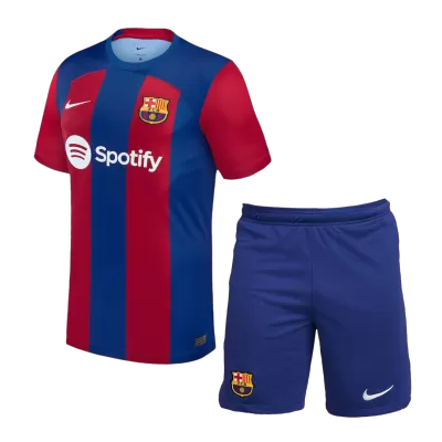 Men Barcelona Home Soccer Jersey Kit (Jersey+Shorts) 2023/24 - discountsoccer