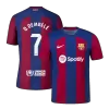 Men Barcelona O.DEMBÉLÉ #7 Home Player Version Jersey 2023/24 - discountsoccer