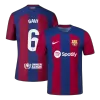 Men Barcelona GAVI #6 Home Player Version Jersey 2023/24 - discountsoccer