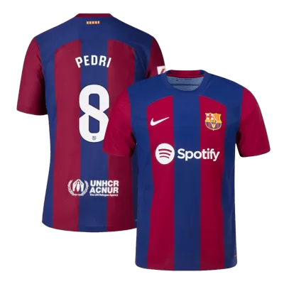 Men Barcelona PEDRI #8 Home Player Version Jersey 2023/24 - discountsoccer