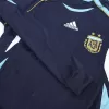 Men Argentina Retro Jerseys Away Long Sleeve Soccer Jersey 2006 - discountsoccer