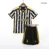 Kids Juventus Home Soccer Jersey Kit (Jersey+Shorts) 2023/24 - discountsoccer