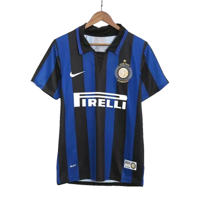 Men Inter Milan Retro Jerseys Home Soccer Jersey 2007/08 - discountsoccer