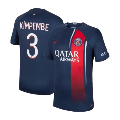 Men PSG KIMPEMBE #3 Home Soccer Jersey Shirt 2023/24 - discountsoccer