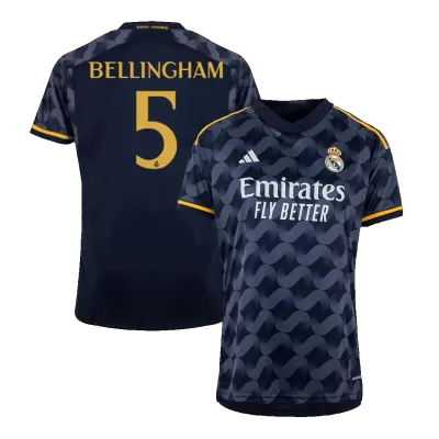 Men Real Madrid BELLINGHAM #5 Away Soccer Jersey Shirt 2023/24 - discountsoccer