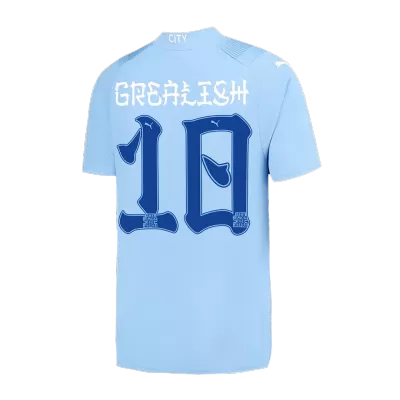 Men Manchester City GREALISH #10 Home Soccer Jersey Shirt 2023/24 - discountsoccer