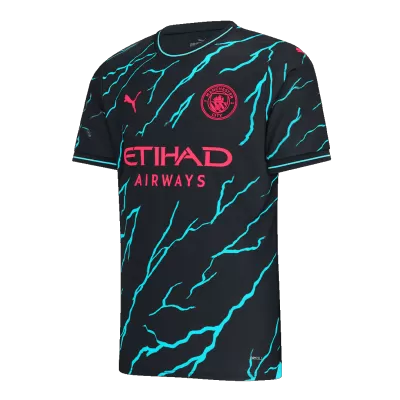 Men Manchester City Third Away Soccer Jersey Shirt 2023/24 - discountsoccer