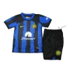 Kids Inter Milan Home Soccer Jersey Kit (Jersey+Shorts) 2023/24 - discountsoccer