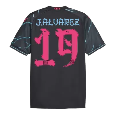 Men Manchester City J.ALVAREZ #19 Third Away Soccer Jersey Shirt 2023/24 - discountsoccer