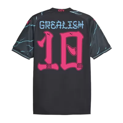 Men Manchester City GREALISH #10 Third Away Soccer Jersey Shirt 2023/24 - discountsoccer