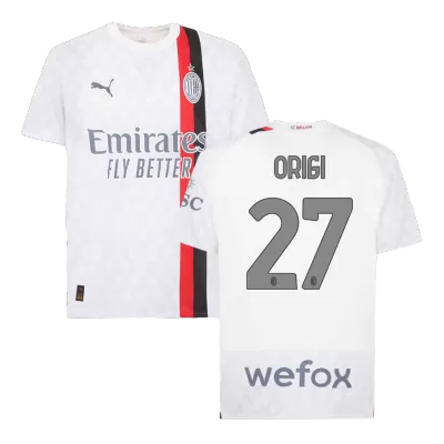 Men AC Milan ORIGI #27 Away Soccer Jersey Shirt 2023/24 - discountsoccer