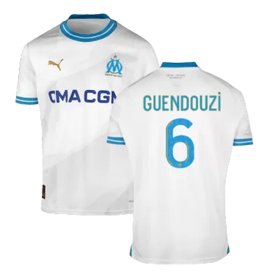 Men Marseille GUENDOUZI #6 Home Soccer Jersey Shirt 2023/24 - discountsoccer