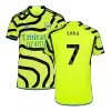 Men Arsenal SAKA #7 Away Soccer Jersey Shirt 2023/24 - discountsoccer