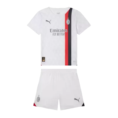 Kids AC Milan Away Soccer Jersey Kit (Jersey+Shorts) 2023/24 - discountsoccer