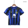 Kids Inter Milan Home Soccer Jersey Kit (Jersey+Shorts) 2023/24 - discountsoccer